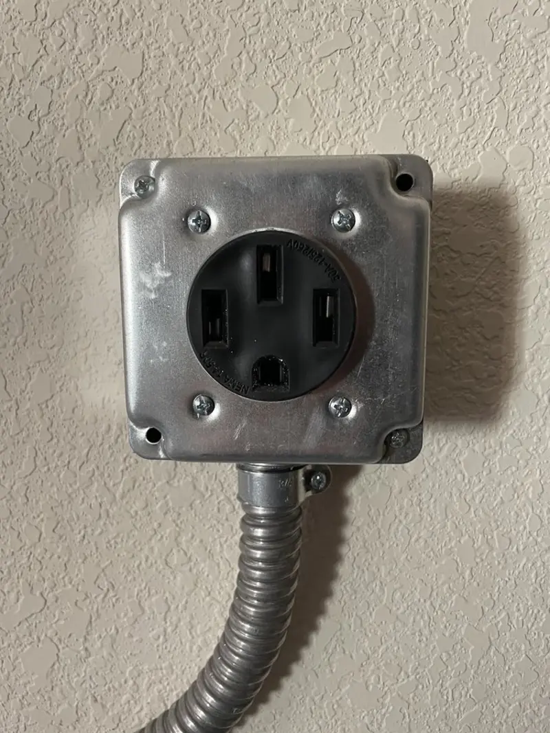 NEMA 14-50 outlet installed for Electrical Panel Upgrade in Esperance
